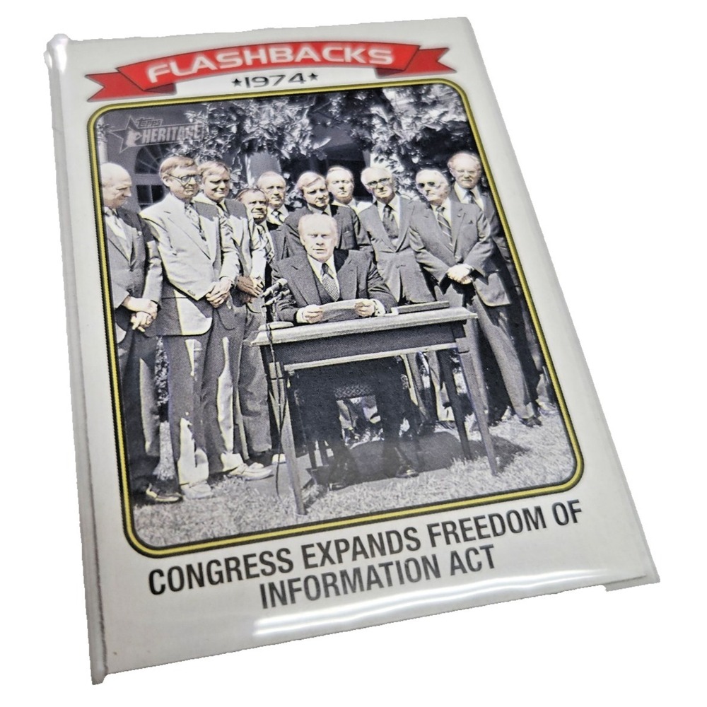 2023 Topps Heritage News Flashbacks #NF-9 Freedom of Information Act -